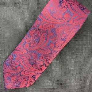 Dark Red Paisley tie